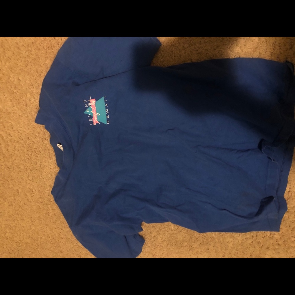 Dark Blue Graphic Design Shirt